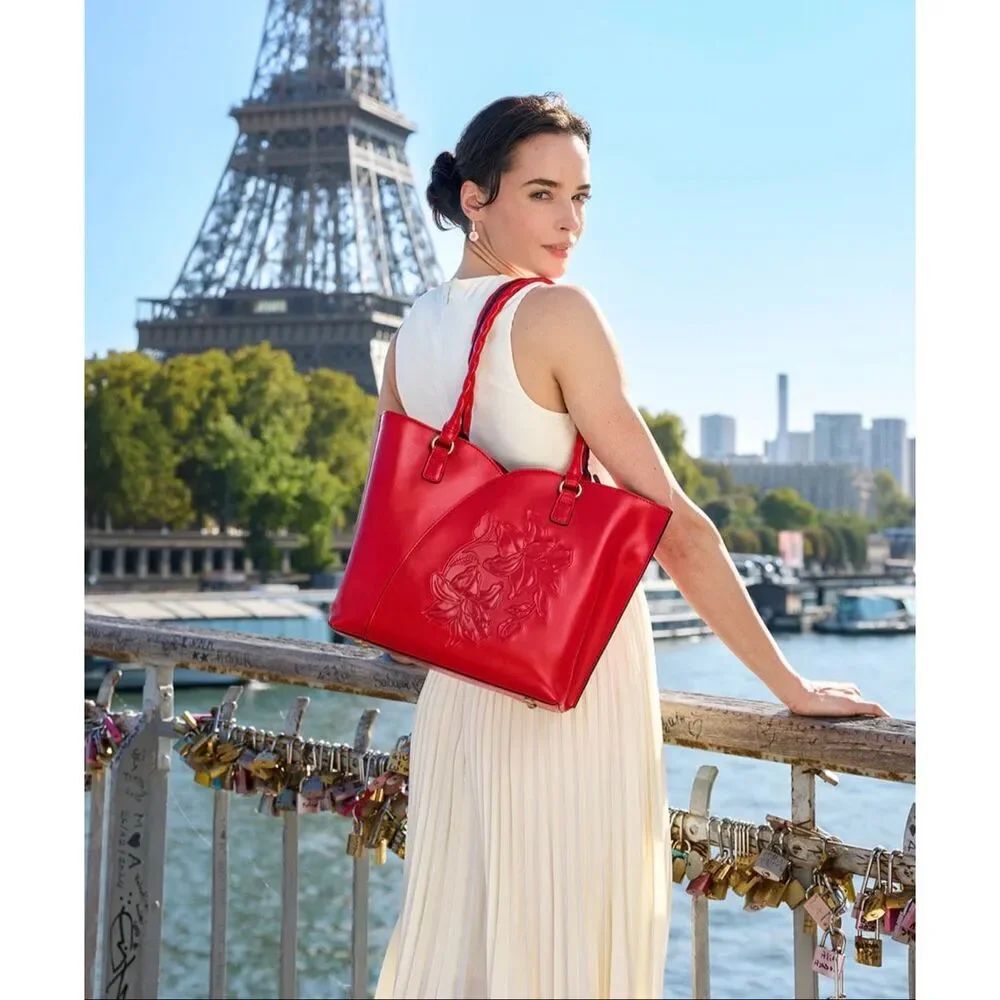 Patricia Nash Marion Floral embossed leather Tote bag